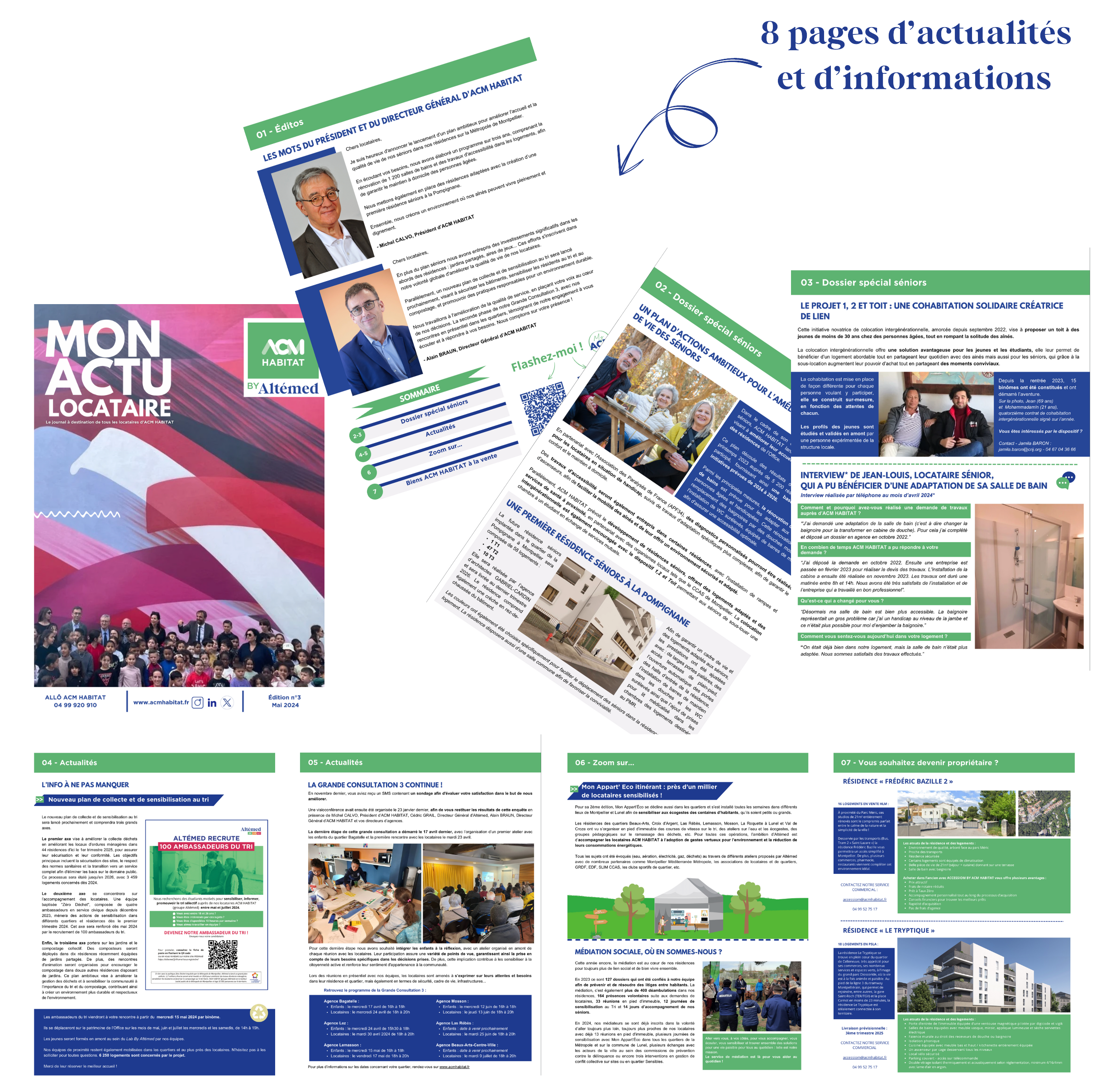 8 pages d’actualités et d’informations