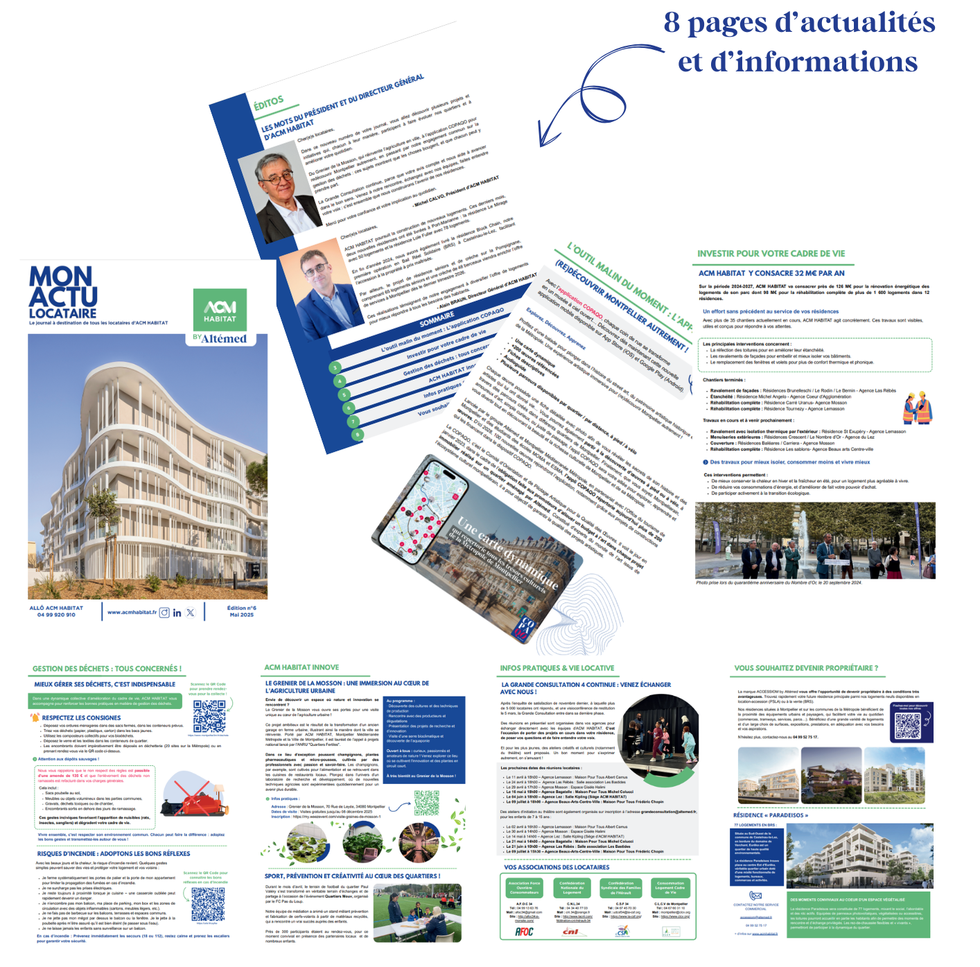 8 pages d’actualités et d’informations